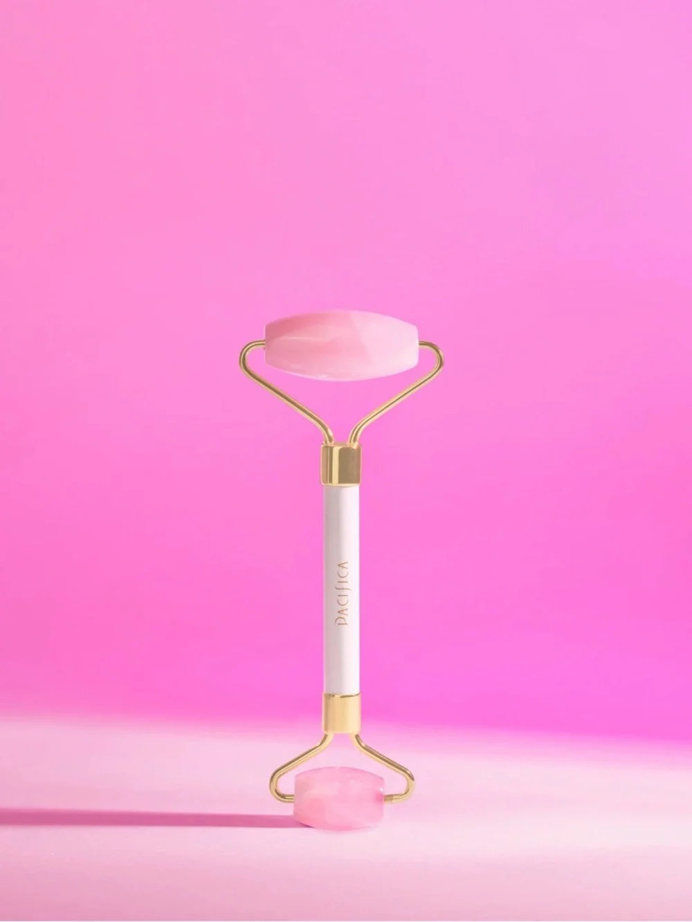 NWT Pacifica Crystal Wand Rose Quartz Facial Roller - Read Description